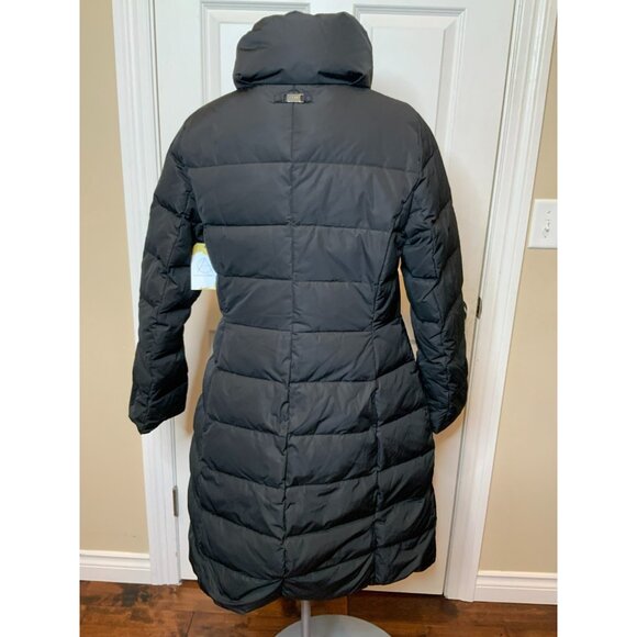 Armani Collezioni Long Black Quilted Down Puffer Coat, Size 12 | 48, NWT! $1,295 - Picture 8 of 12